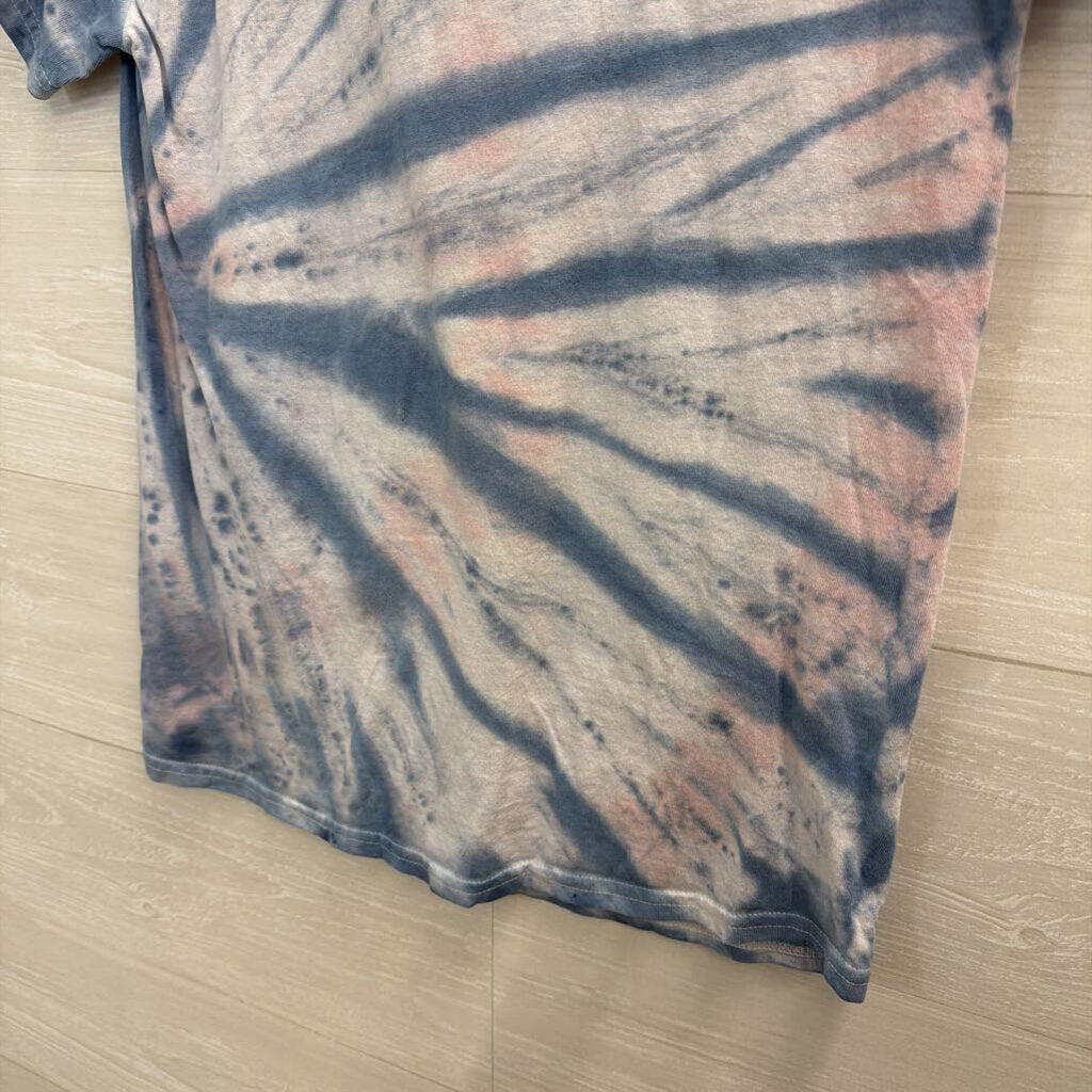 Sublime Blue/ White Tie Dye Short Sleeve Graphic Tee Small