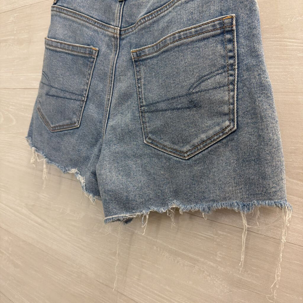 American Eagle Light Wash Cutoff Denim Shorts 6