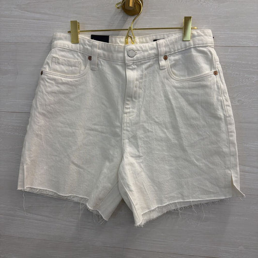 Blank NYC White High Rise Mid Length Shorts 28
