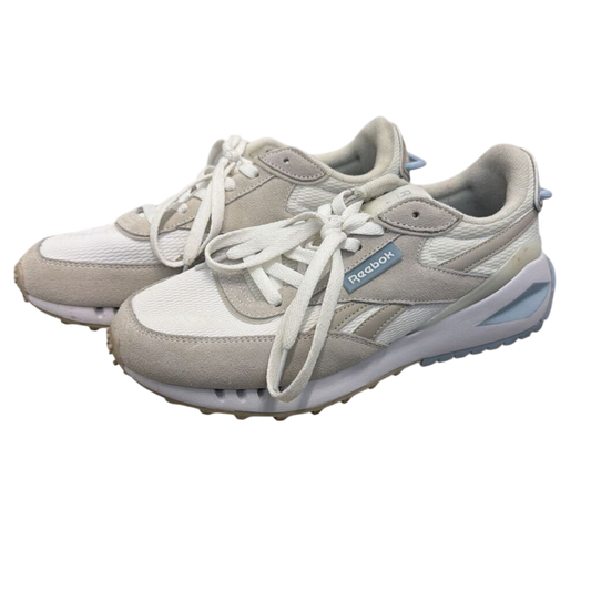 Reebok White/ Grey Classic Legacy AZ Sneakers 8.5