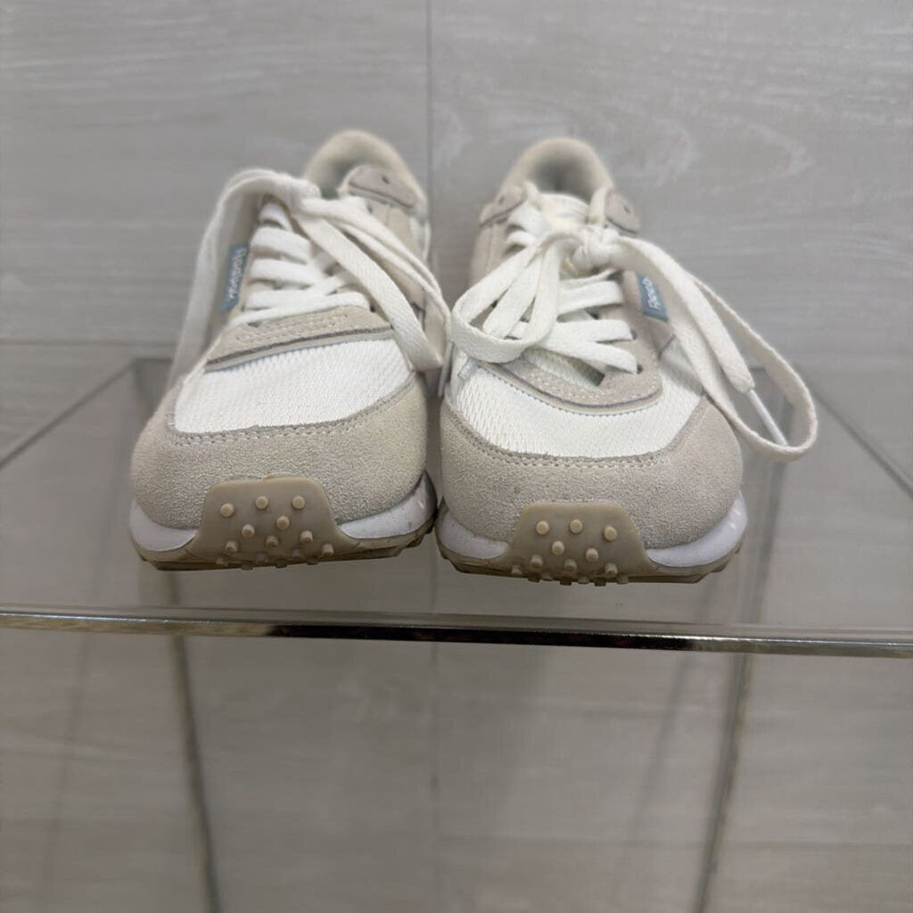 Reebok White/ Grey Classic Legacy AZ Sneakers 8.5