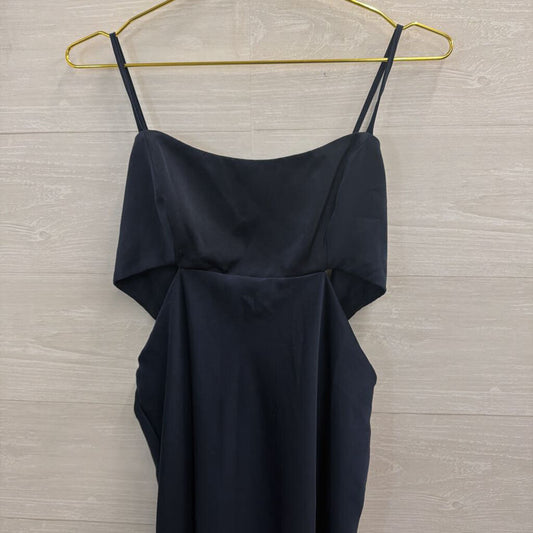 Asos Navy Silky Maxi Dress 10