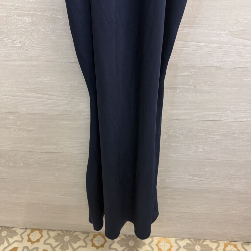 Asos Navy Silky Maxi Dress 10