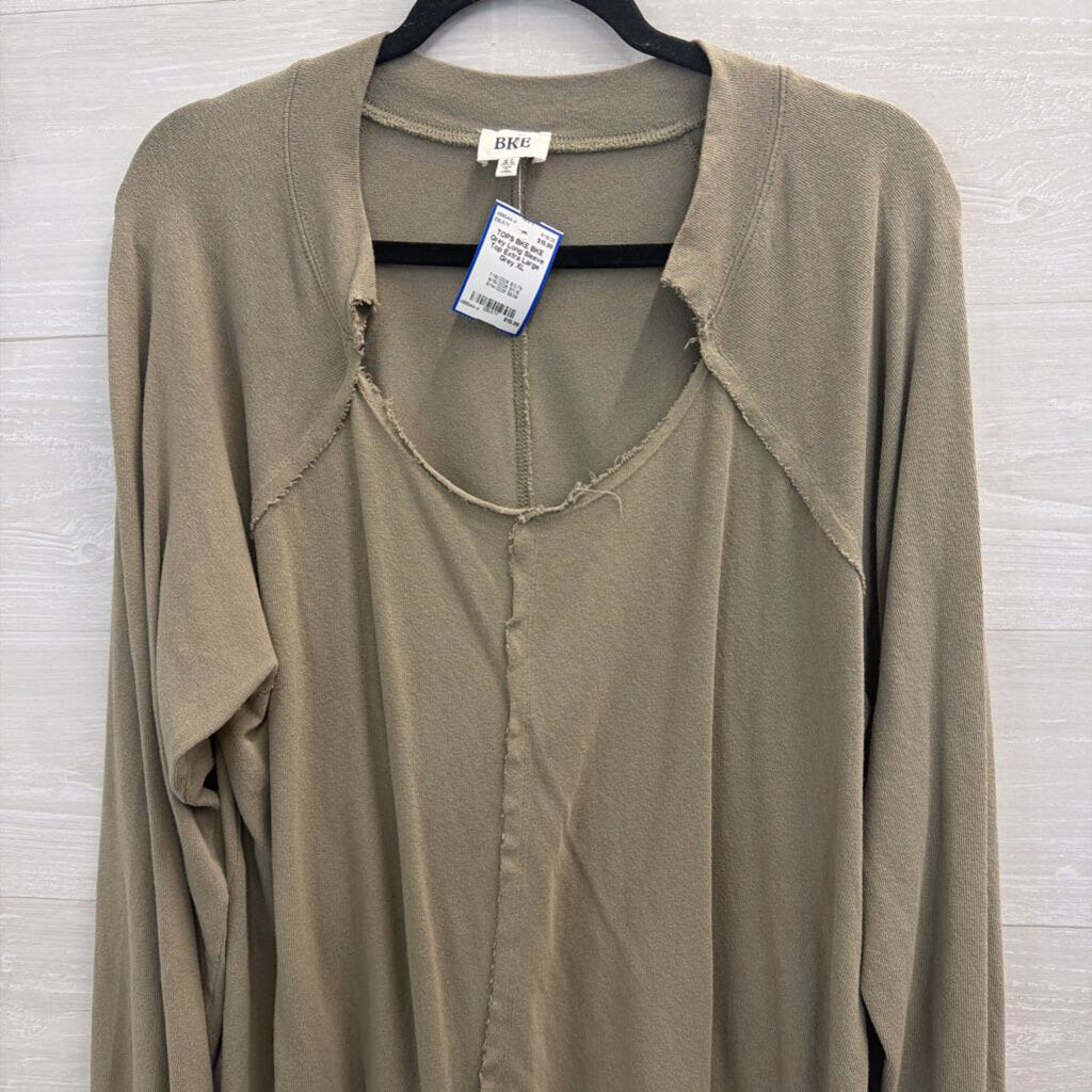 BKE Grey Long Sleeve Top Extra Large