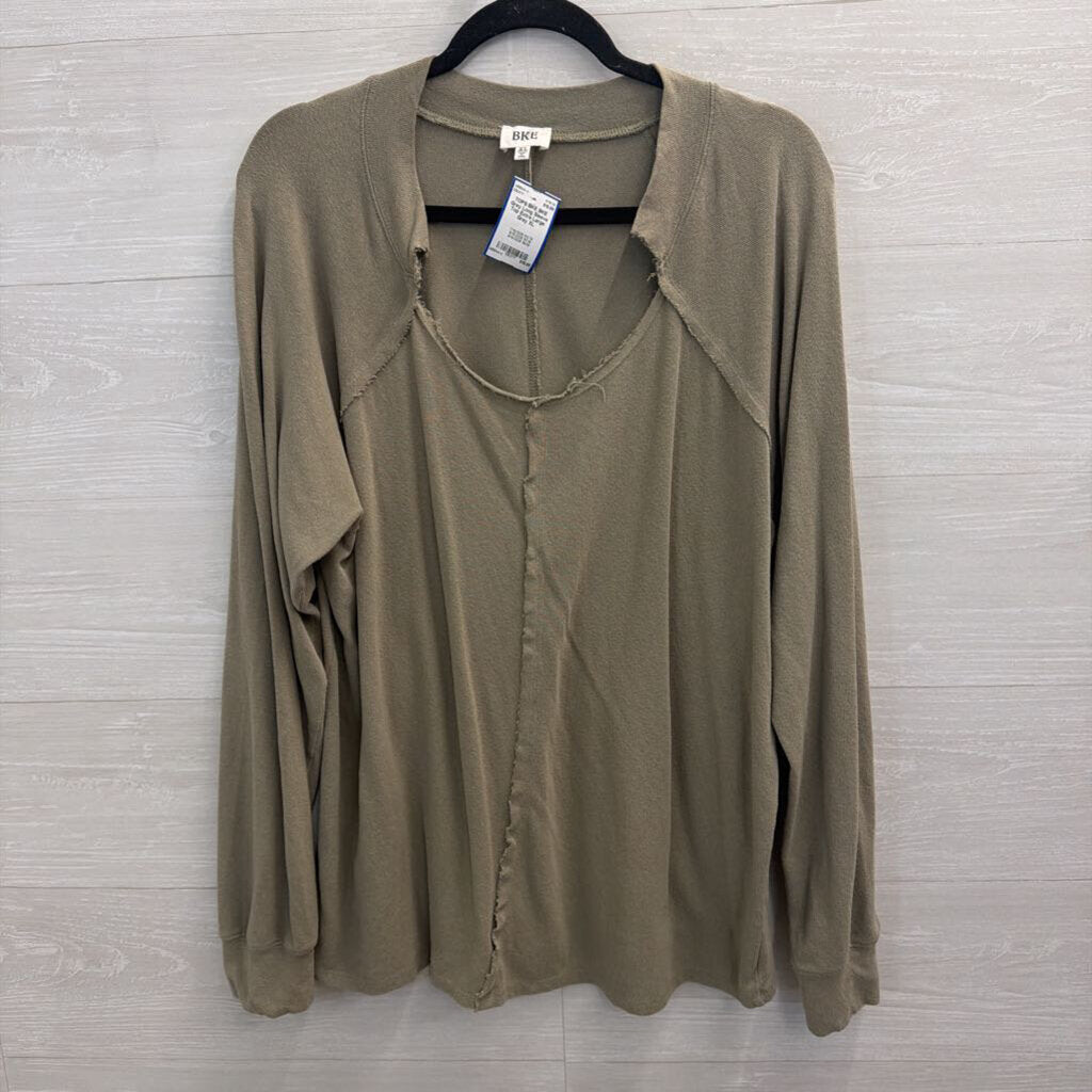 BKE Grey Long Sleeve Top Extra Large