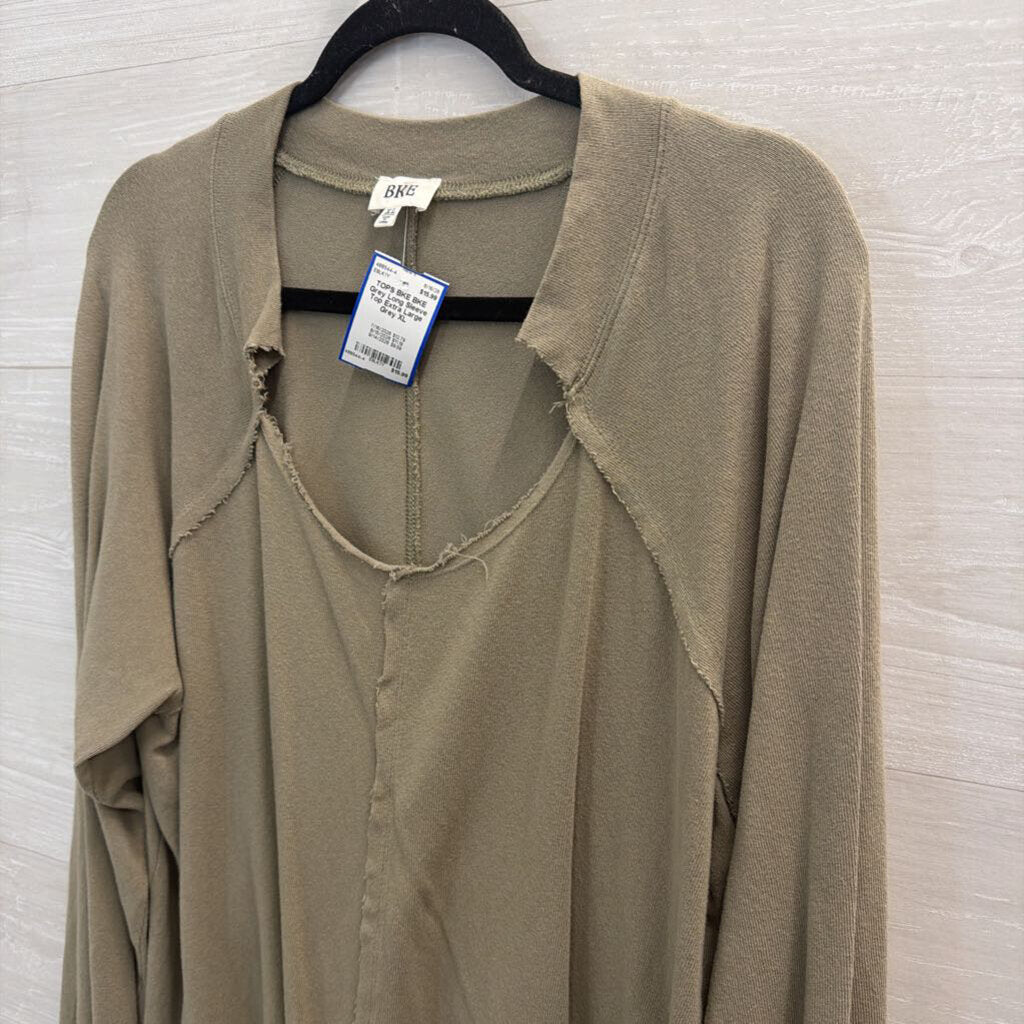 BKE Grey Long Sleeve Top Extra Large