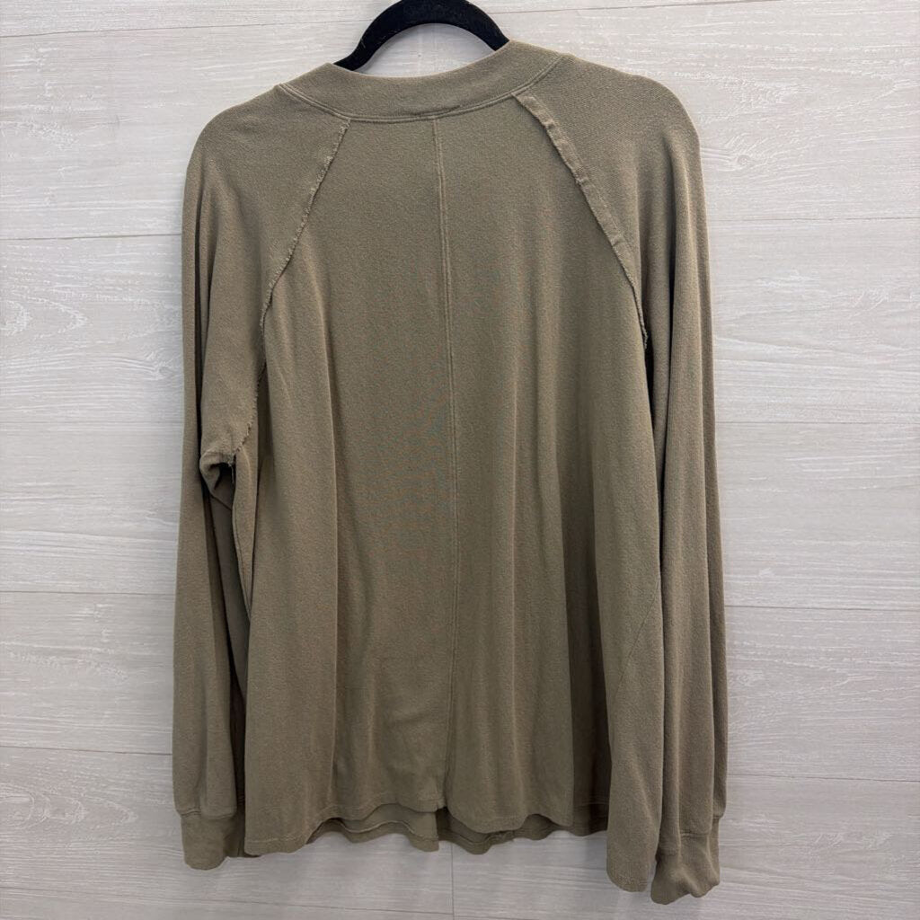 BKE Grey Long Sleeve Top Extra Large