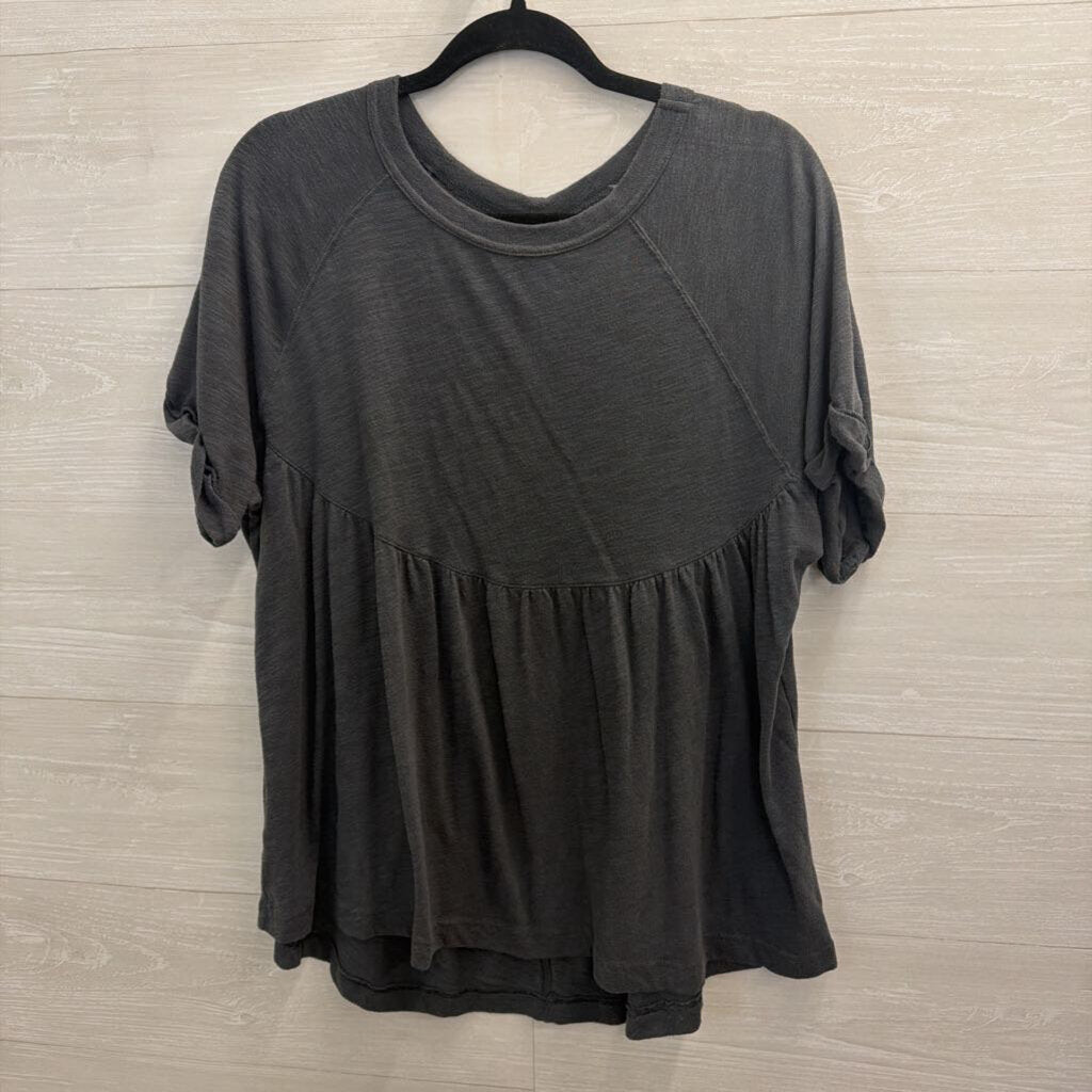 American Eagle Grey Short Sleeve Top Medium