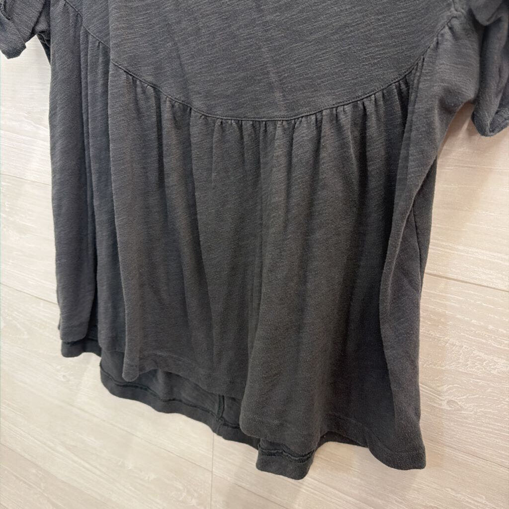 American Eagle Grey Short Sleeve Top Medium