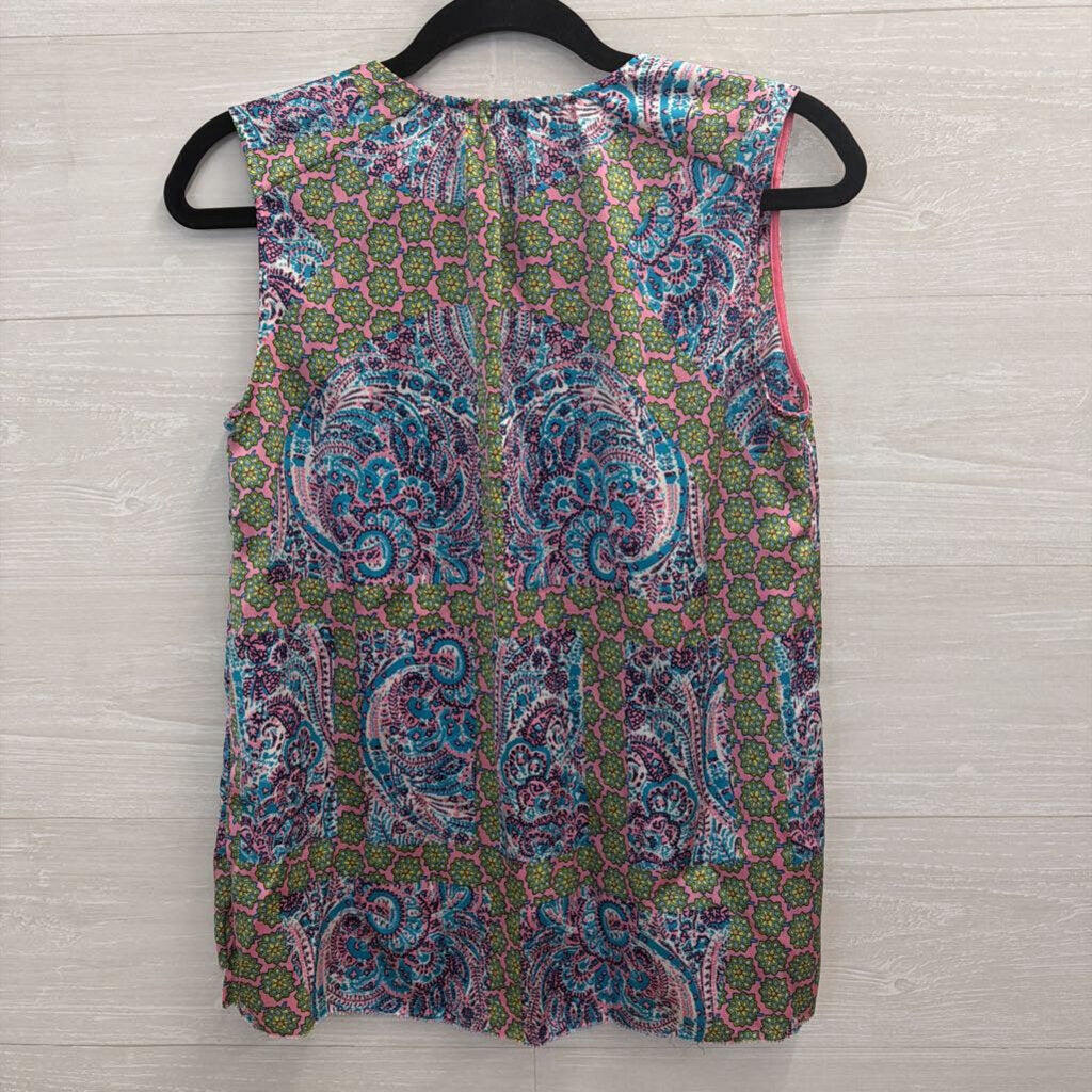 Juicy Couture Pink/ Multi Print Tank Top Extra Small