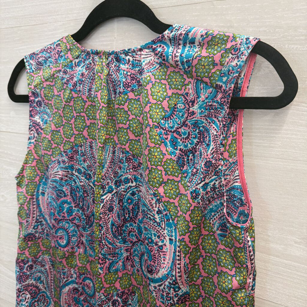 Juicy Couture Pink/ Multi Print Tank Top Extra Small