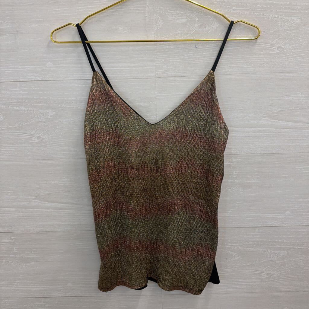 Kimchi Blue Metallic Stripe Tank Top Extra Small