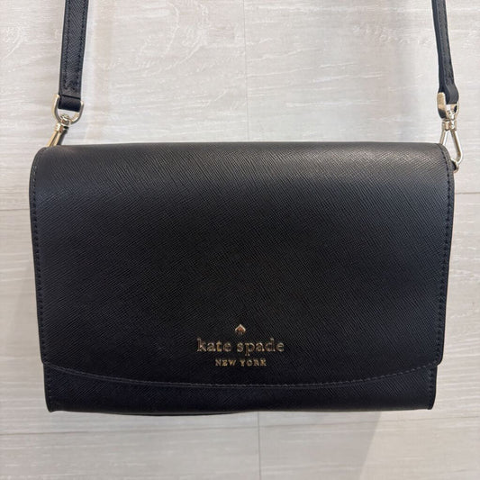 Kate Spade Black Flap Closure Crossbody Purse