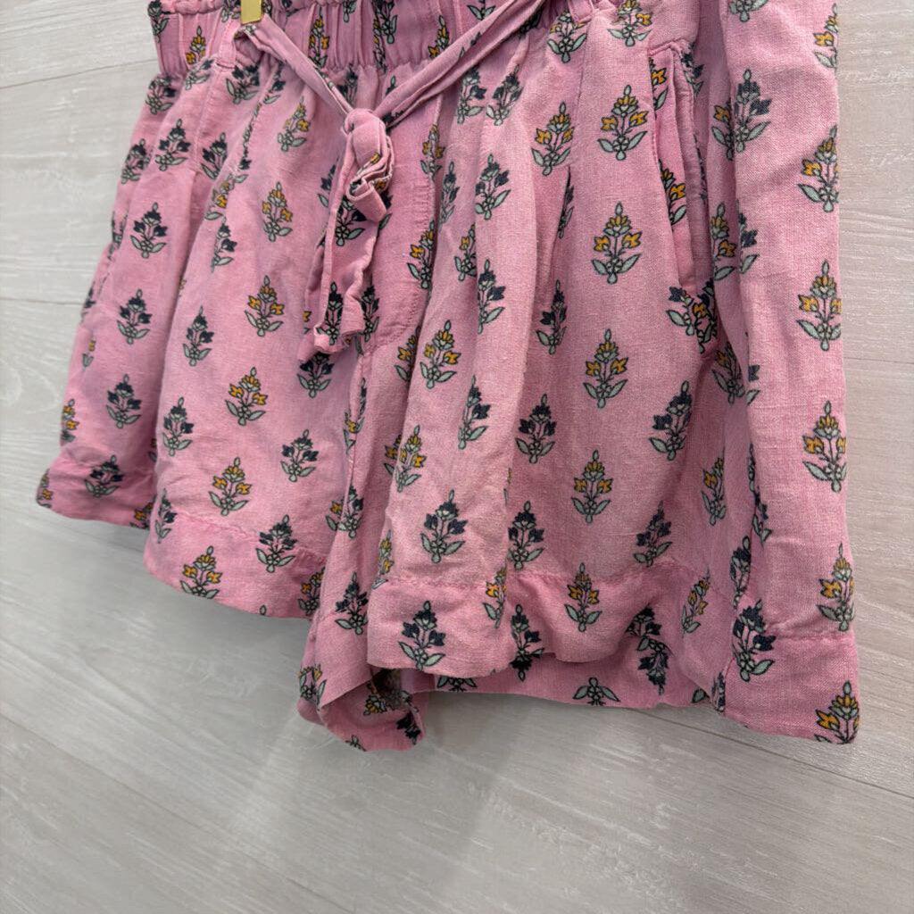 Anthropologie Pink Print Pull On Shorts Large