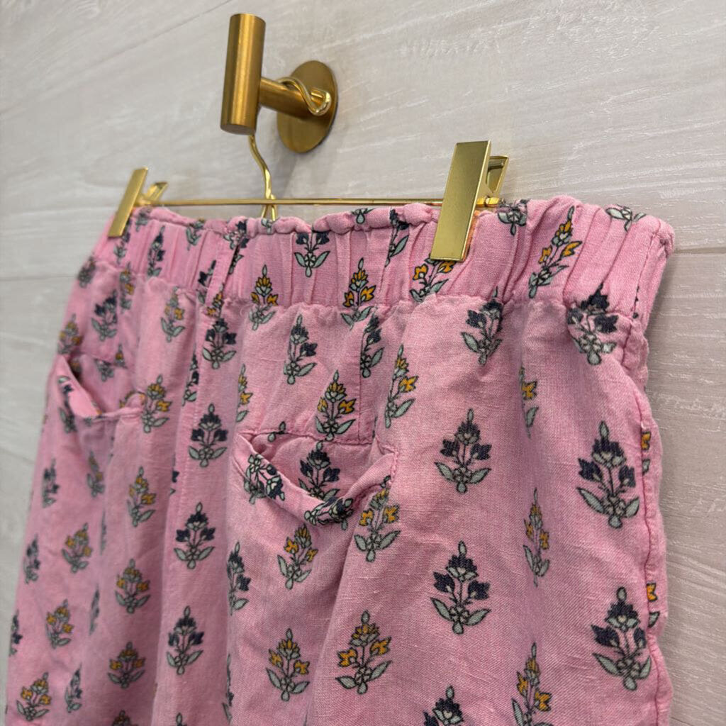 Anthropologie Pink Print Pull On Shorts Large