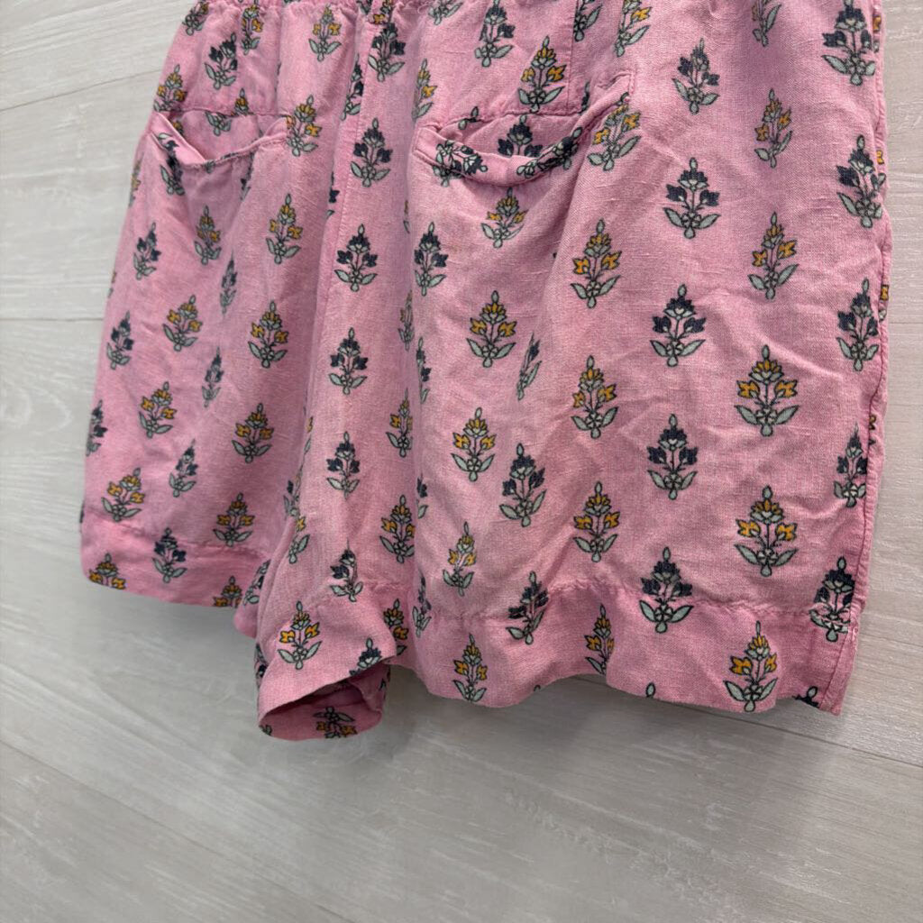Anthropologie Pink Print Pull On Shorts Large