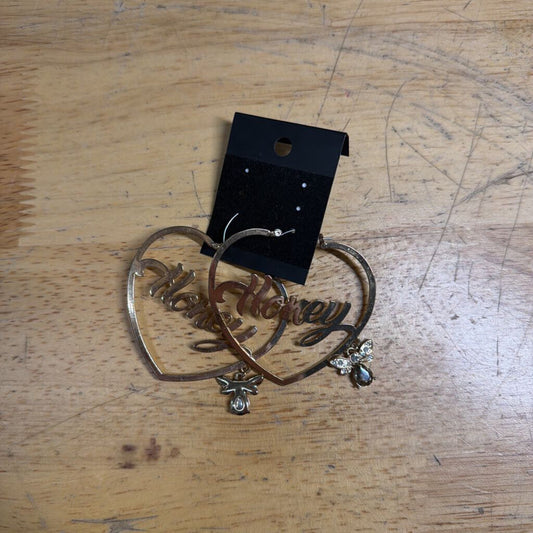 Gold 'Honey' Hoop Earrings