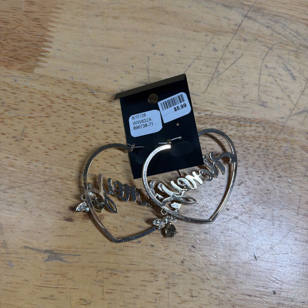 Gold 'Honey' Hoop Earrings