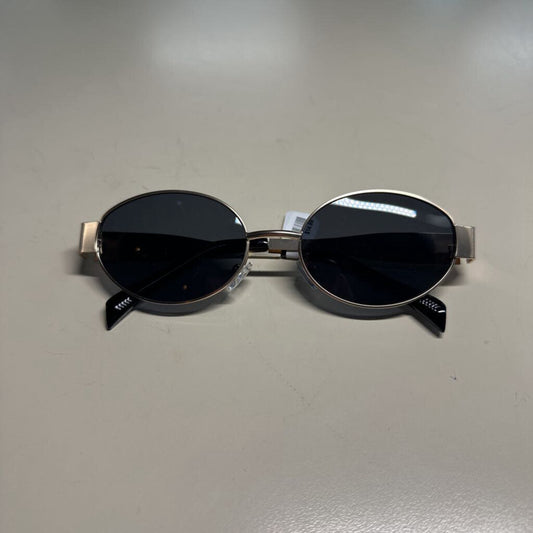 Gold Frame Sunglasses With Black Lens