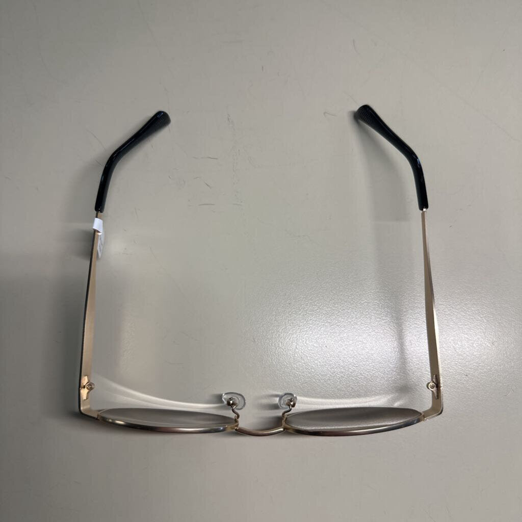 Gold Frame Sunglasses With Brown Lens
