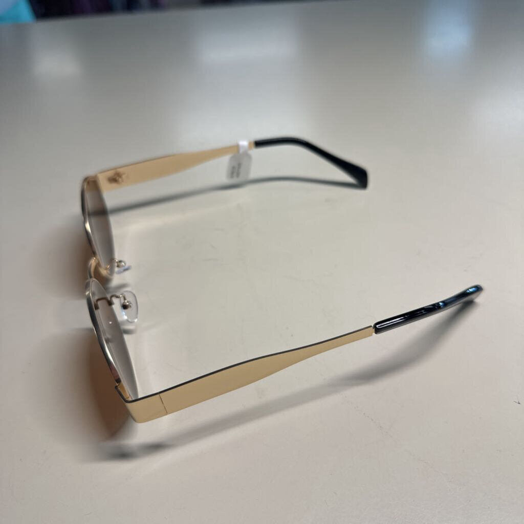 Gold Frame Sunglasses With Brown Lens