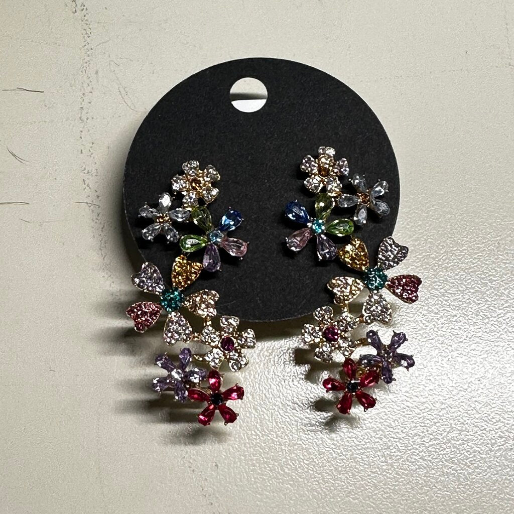 Multi Color Stone Ear Cuff