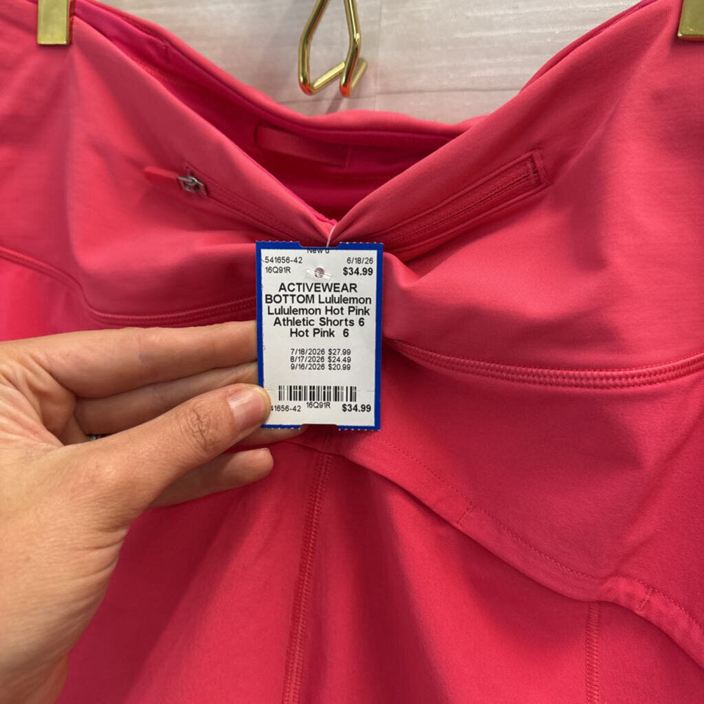 Lululemon Hot Pink Athletic Shorts 6