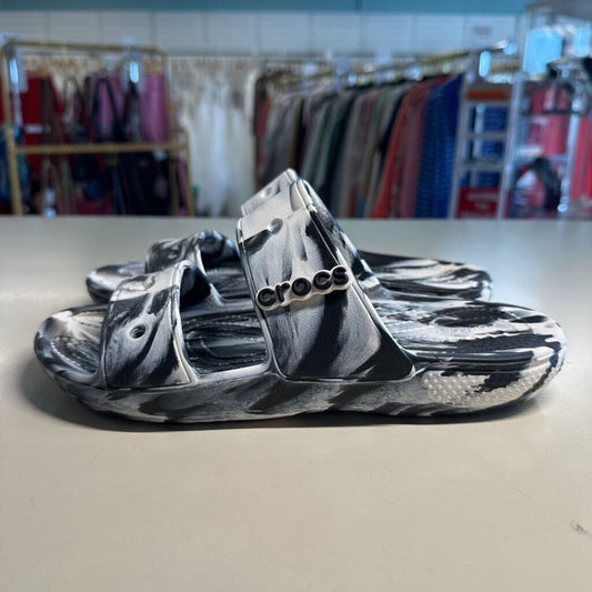 Crocs Classic Cozzzy/Two Strap Marbled 8.0