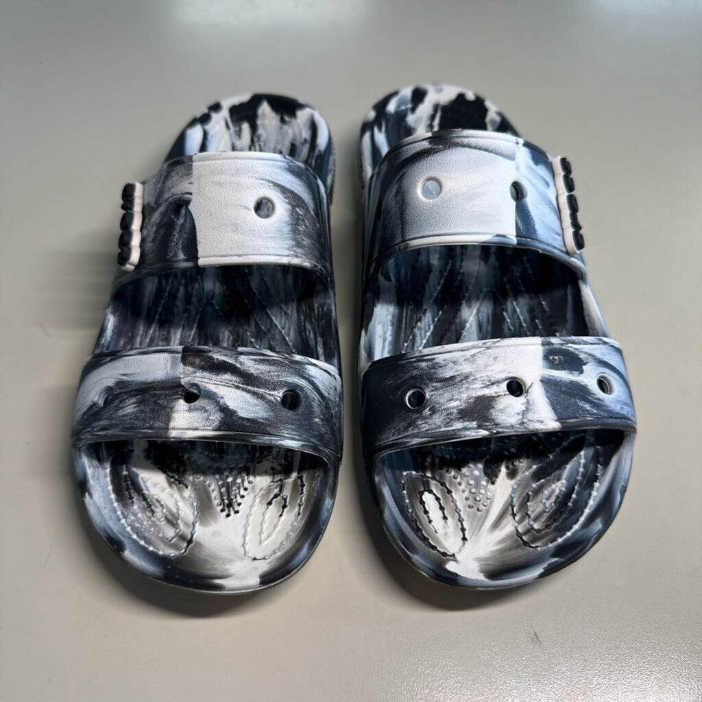 Crocs Classic Cozzzy/Two Strap Marbled 8.0
