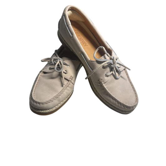 Sperry Leather Boat Shoes with Espadrille Sole 8.5