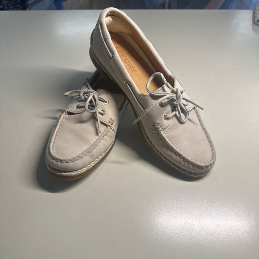 Sperry Leather Boat Shoes with Espadrille Sole 8.5