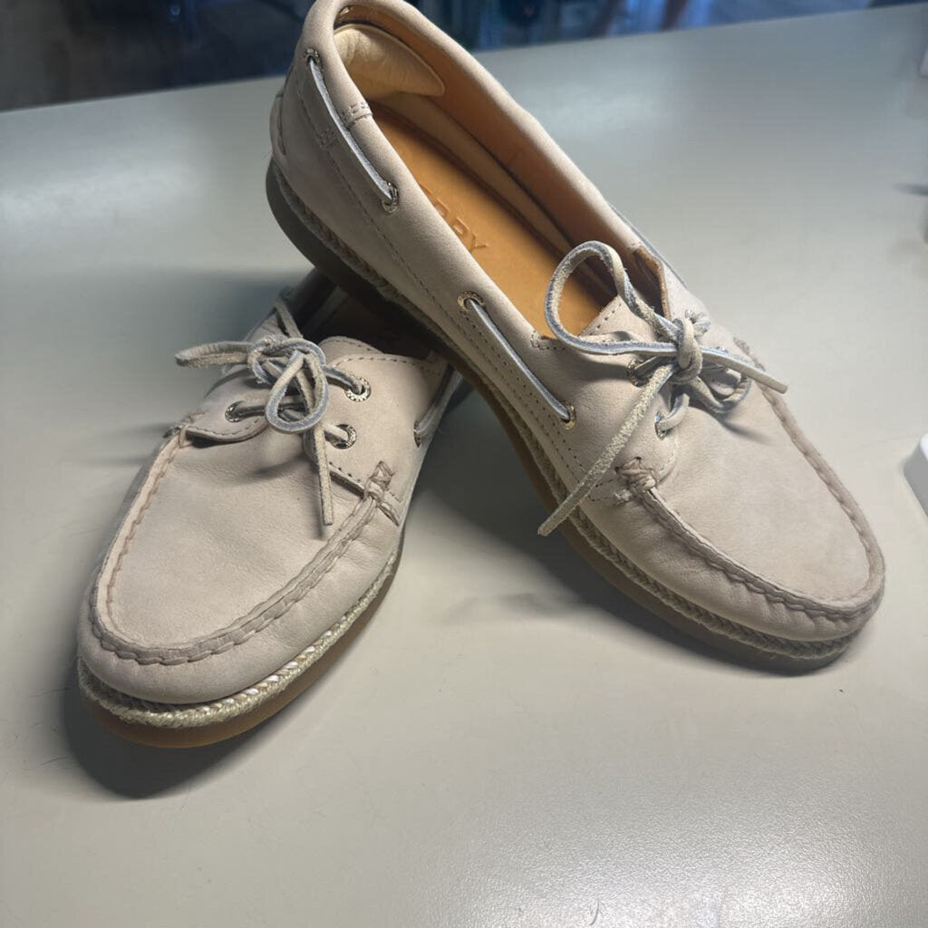 Sperry Leather Boat Shoes with Espadrille Sole 8.5