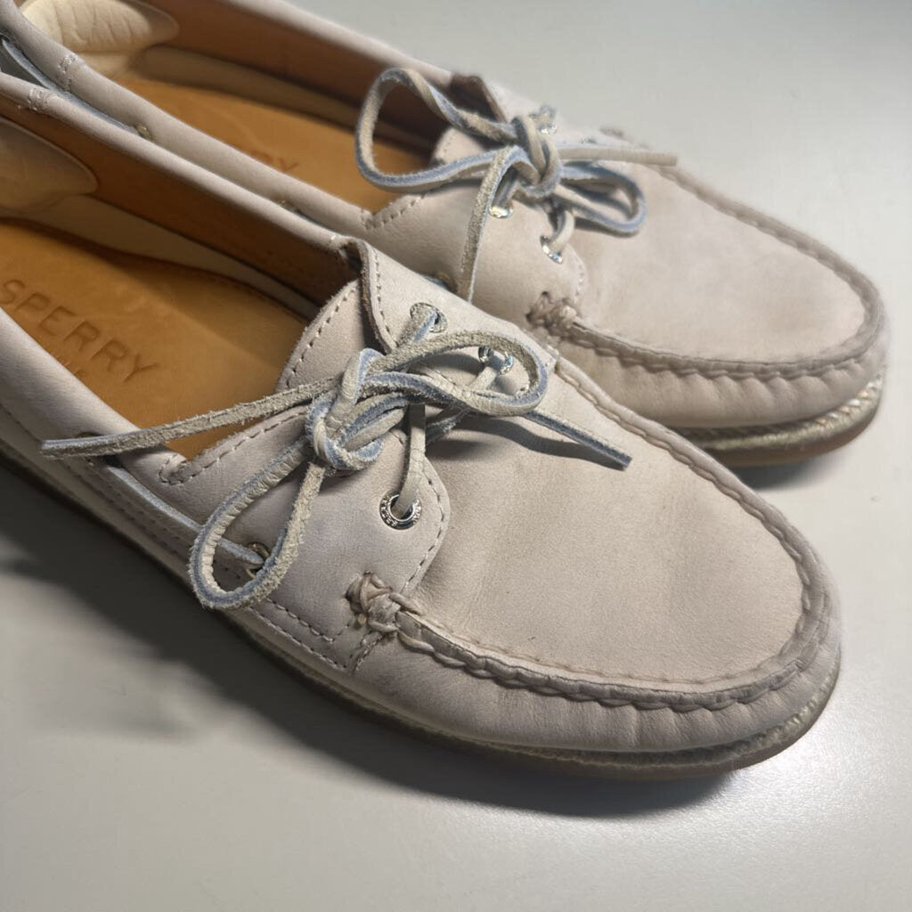 Sperry Leather Boat Shoes with Espadrille Sole 8.5