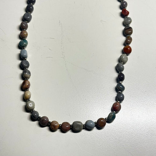 Earth Toned Beaded Necklace