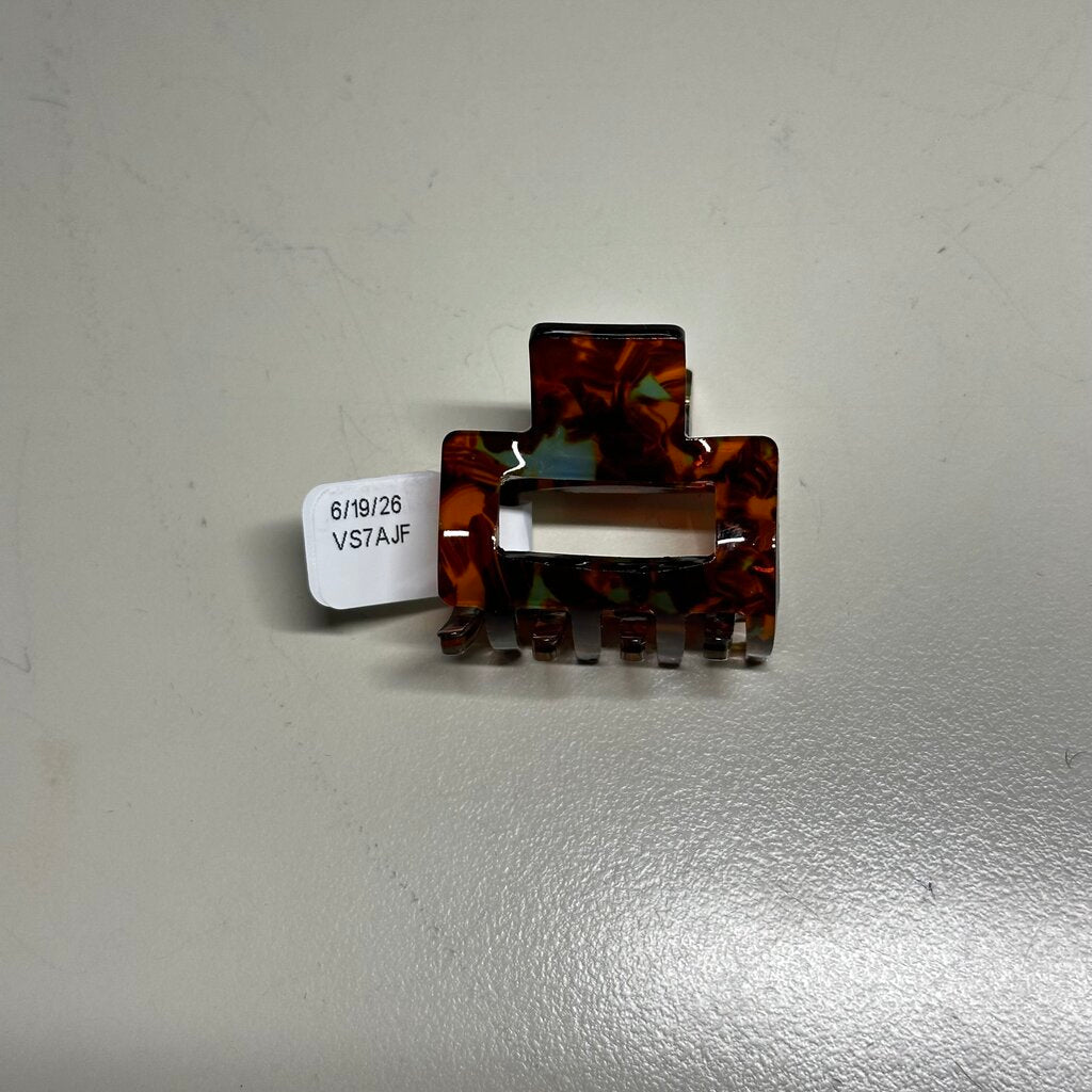 Brown/Green Tortoise Shell Small Claw Clip