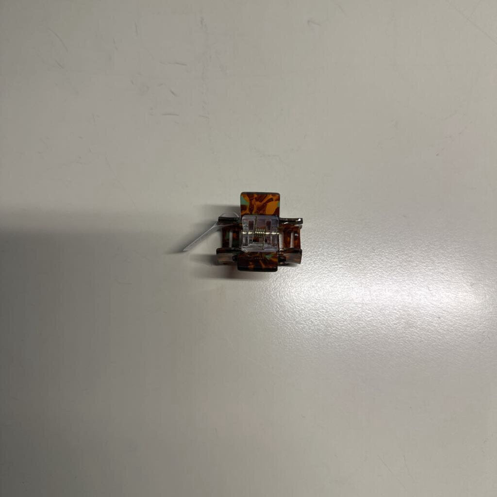 Brown/Green Tortoise Shell Small Claw Clip