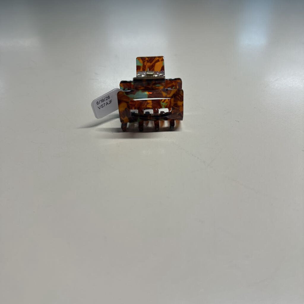 Brown/Green Tortoise Shell Small Claw Clip