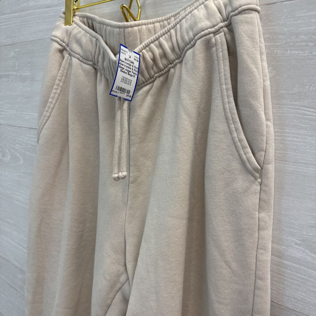 Abercrombie & Fitch Beige Jogger Pants Medium