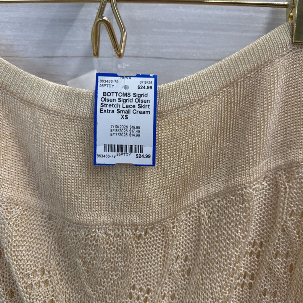 Sigrid Olsen Stretch Lace Skirt Extra Small