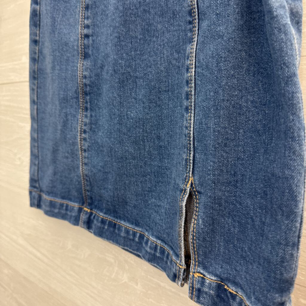 Denim Skirt with Side Zipper 23