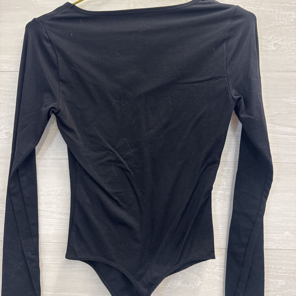 Black Long Sleeve Bodysuit Extra Small