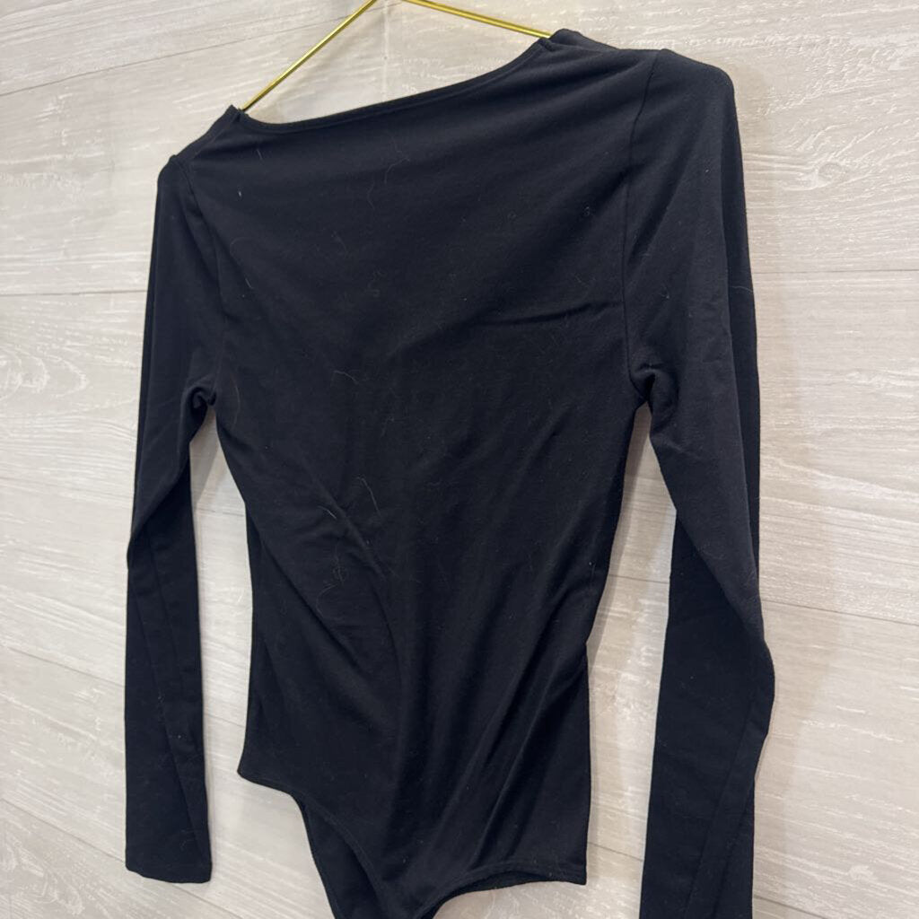 Black Long Sleeve Bodysuit Extra Small