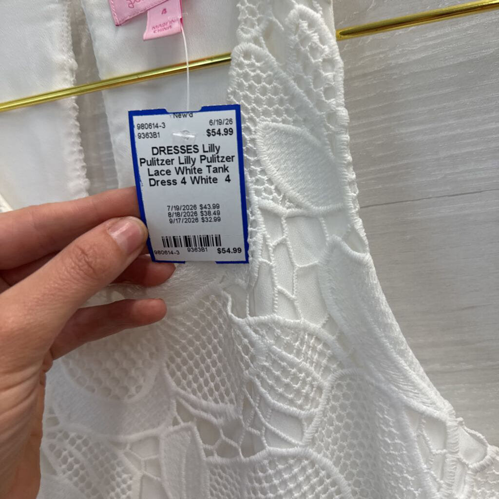 Lilly Pulitzer Lace White Tank Dress 4