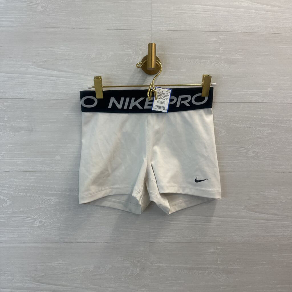 Nike Pro White Spandex Shorts Small