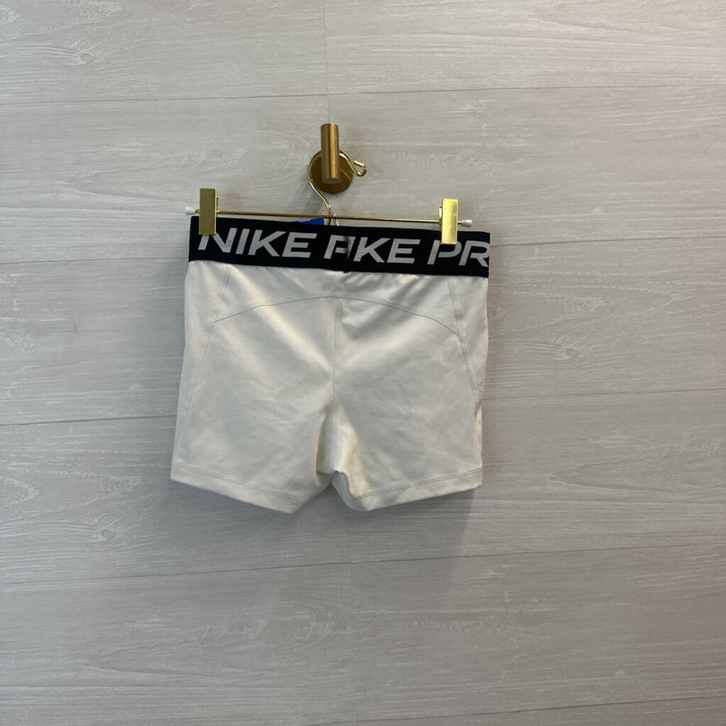 Nike Pro White Spandex Shorts Small