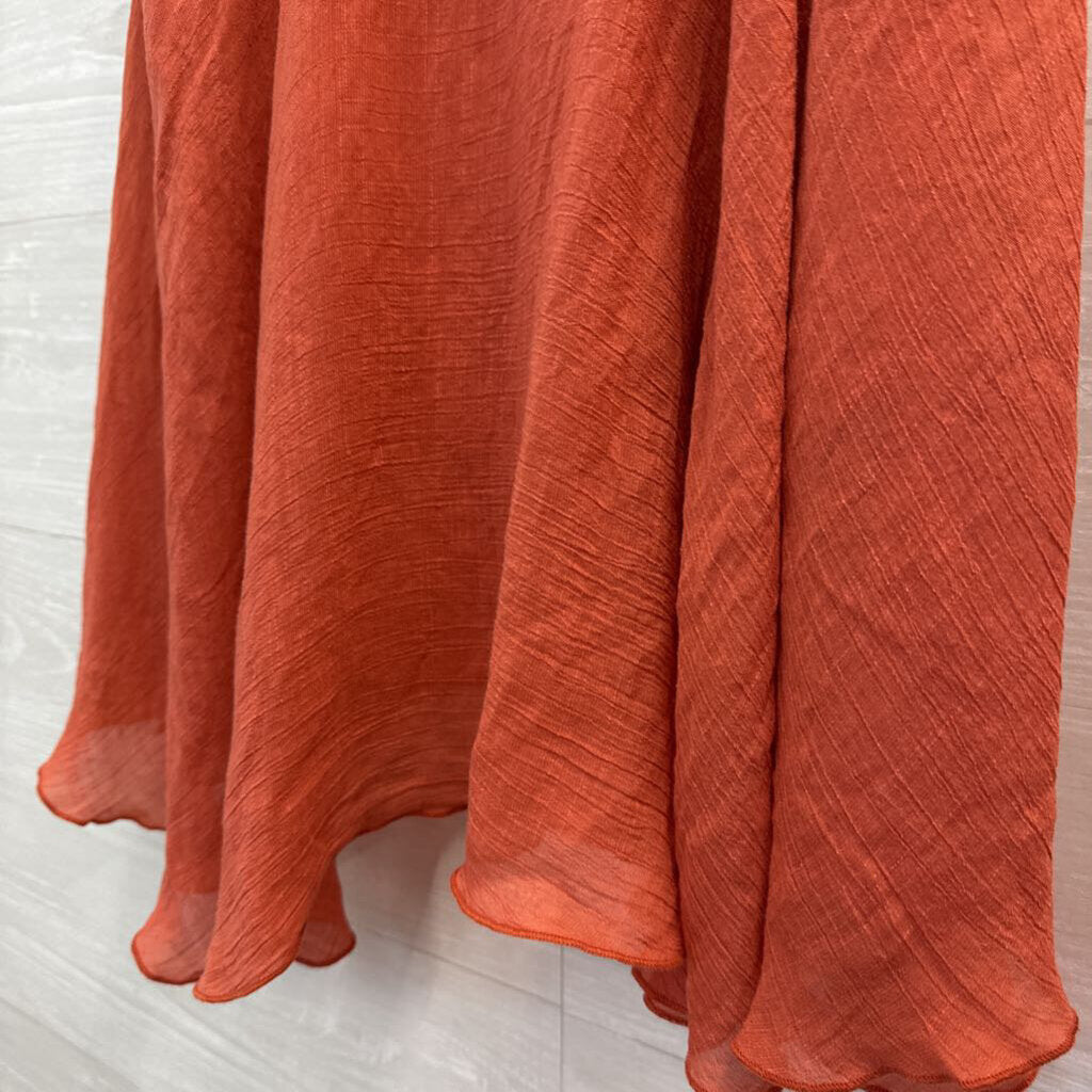 Umgee Burnt Orange Tunic Swing Tank Medium