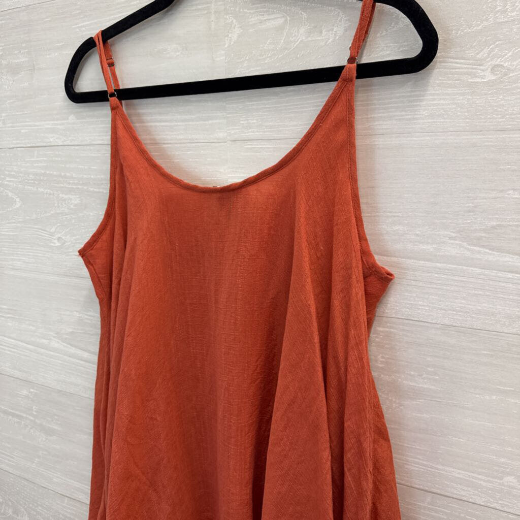 Umgee Burnt Orange Tunic Swing Tank Medium