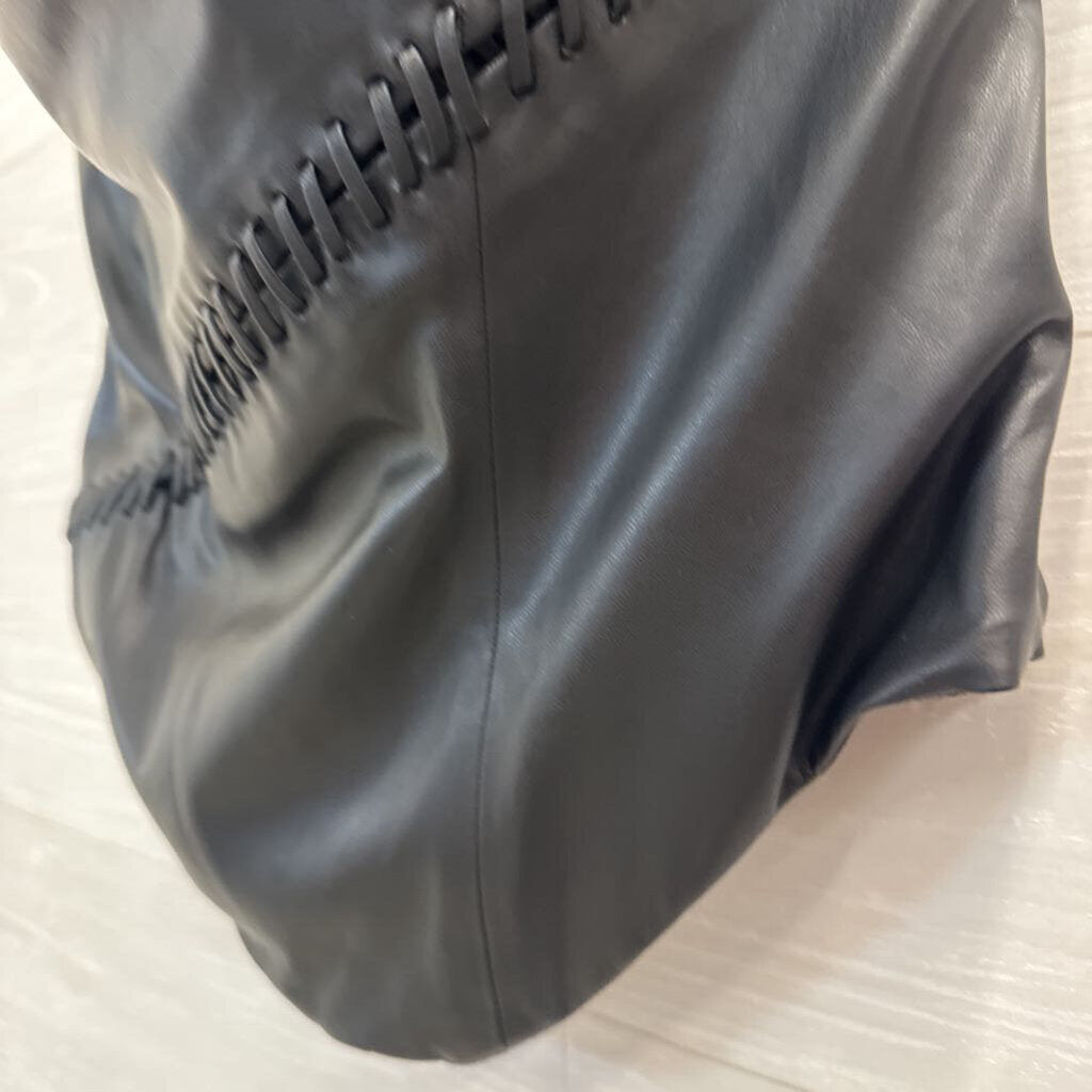 House of CB Leonie Vegan Leather Bustier Top Medium