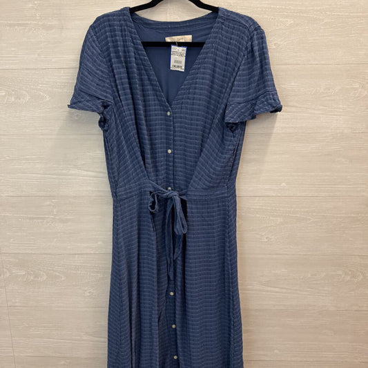 Loft Blue Short Sleeve Midi Dress 14