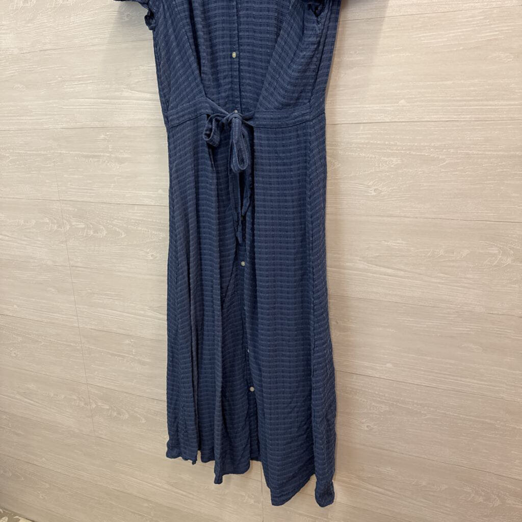 Loft Blue Short Sleeve Midi Dress 14
